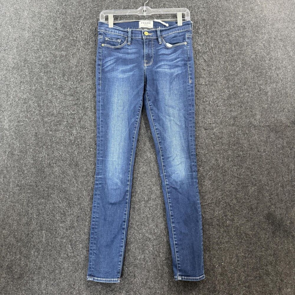 FRAME Columbia Road Jeans Women's 28 Blue Mid Rise Skinny Stretch Denim